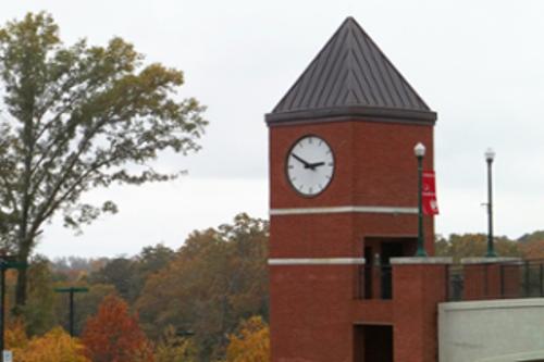 Clock on campus